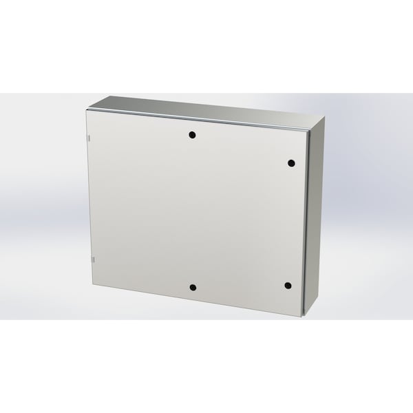 1/4 Turn Latch Electrical Enclosures, 30 in H, 8 in D, 36 in W, NEMA 3R, 4, 4X, 12, 13